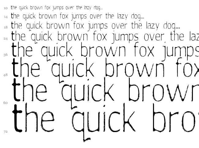 Silent Witness font waterfall